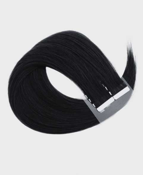 Extensions à bandes - Lisse - 55/60cm - N°1 Noir - Remy Hair | RH Excellence
