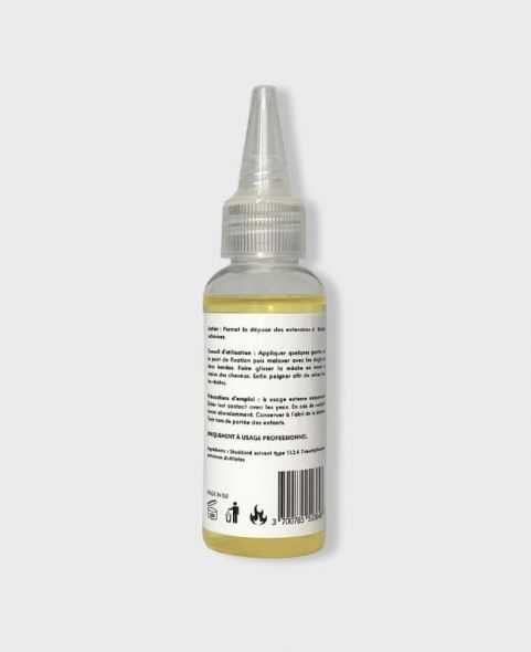 Liquide de retrait pour extensions de cheveux a bandes adhésives - Remyhair