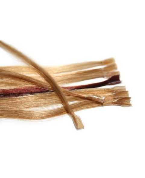 50 Extensions cheveux Balmain 40 cm - Kératine - Blond très très clair N°614A