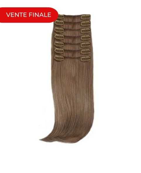 Extensions à clips - Synthétique - 50/55cm - N°8 - Remy Hair | RH Excellence