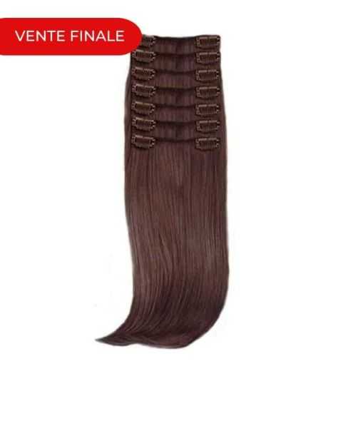 Extensions à clips - Synthétique - 50/55cm - N°4 - Remy Hair | RH Excellence