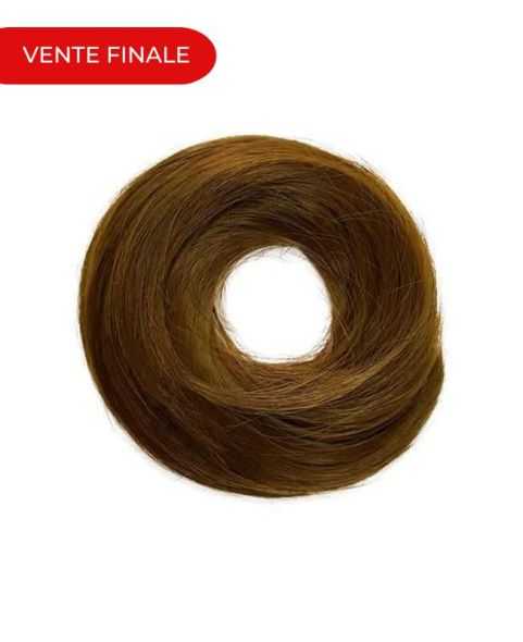 Chouchou en Cheveux - Postiche Elastique pour Chignon - Blond Fonce Dore