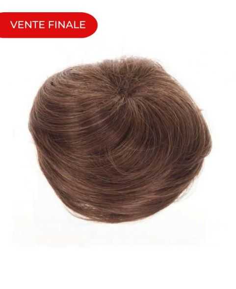 chignon chic rond naturel blond fonce dore postiche remy hair