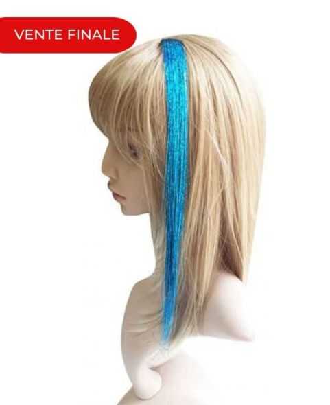 Extension à clip -  Crazy filament paillette - 30/35cm - Bleu - Remy Hair | RH Excellence
