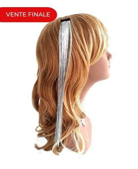 Extension à clip - Crazy filament paillette - 30/35cm - Gris - Remy Hair | RH Excellence