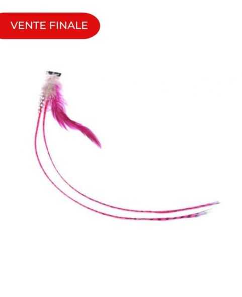 Extension à clip - Plume - Synthétique - 45/50cm - Rose - Remy Hair | RH Excellence