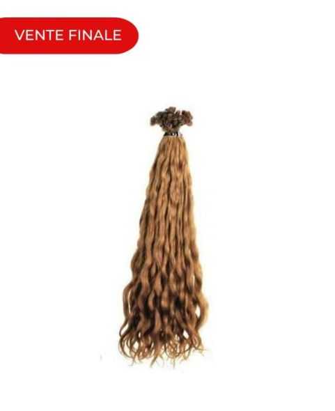 Extension cheveux Boucle SOCAP - 10 Extensions a chaud 50 cm - Blond Naturel dore cendre