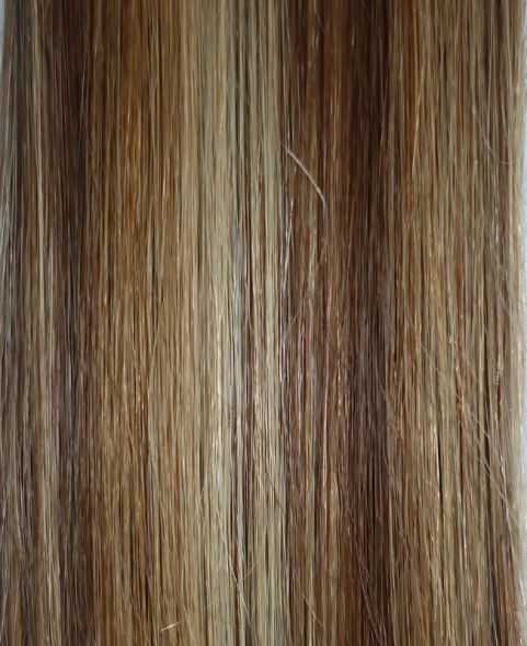 Extensions cheveux kératine, ombré blond méché très clair