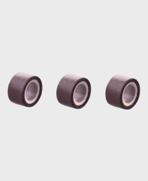 Anneaux en silicone - Brun - Pose d'extension cheveux a froid - lot de 50 connecteurs