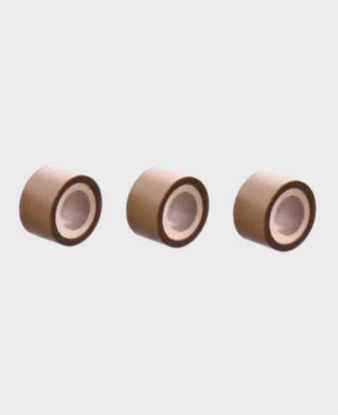 Anneaux en silicone - Châtain - Pose d'extension cheveux a froid - lot de 50 connecteurs