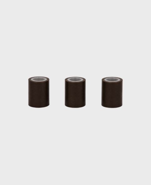 Anneaux Long tube en silicone - Brun - Pose d'extension cheveux a froid - lot de 50 connecteurs