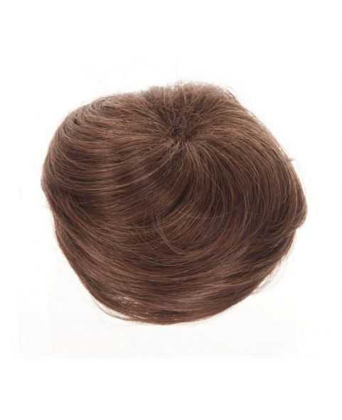 Chignon chic rond naturel - Blond foncé doré - Postiche Remy Hair