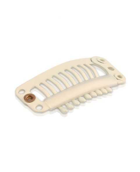Lot de 10 clips - Beige - 3cm - Pose extension à clip / Tissage