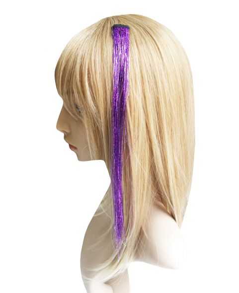 Extension a clip - Crazy filement paillette - Violet