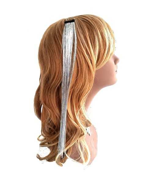 Extension a clip - Crazy filament paillette - Gris