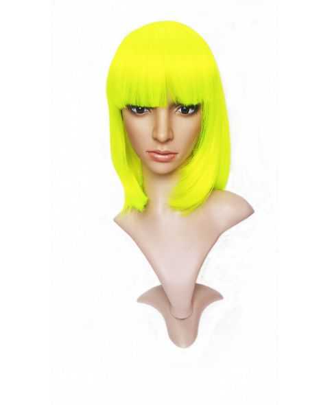 Perruque Flashy color - Carré Jaune - Perruque cheveux