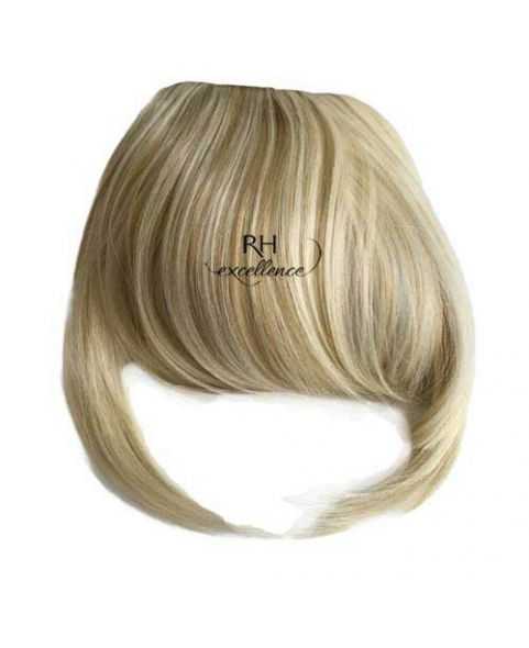 Frange a clip synthétique - Blond méché cendré N°613/14  - Postiche cheveux