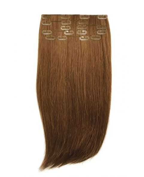 Extension a Clip lisse - Blond foncé doré N°6 - Extension cheveux