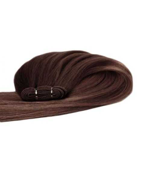 Tissage cheveux naturel Lisse Chatain clair doré N°4 - Rajout cheveux