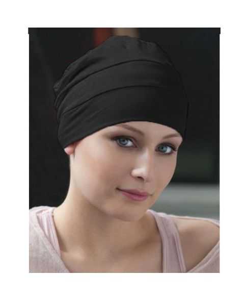 Turban / Foulard pour Chimiothérapie - Tala Black - Collection Latifa by Ellen Wille