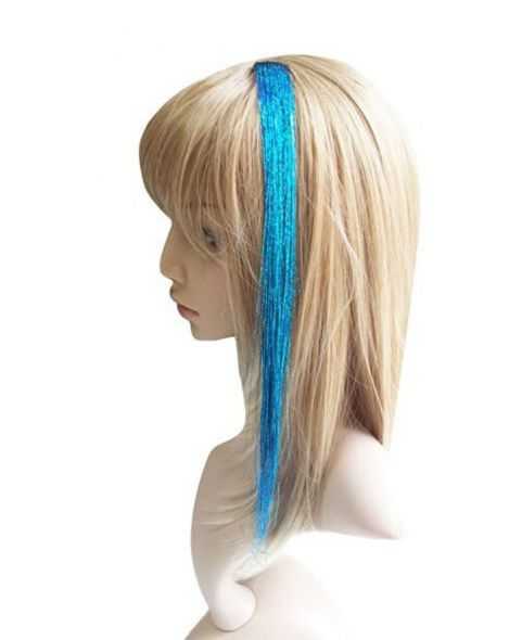 Extension a clip - Crazy filament paillette - Bleu