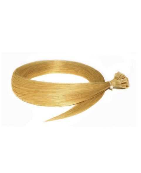 Extension Cheveux Kératine Raide - Excellence - Taille : 50 - 55 cm - Blond Clair Doré Cendré N°14