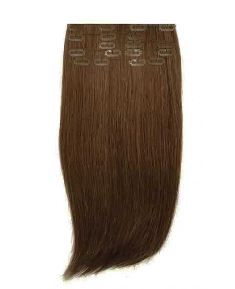Extension a Clip lisse - Blond foncé cendré N°8 - Extension cheveux